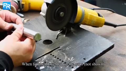 牛人将角磨机这么一改,功能也太强大了,简直就是人才